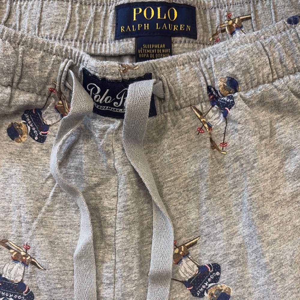 Polo Ralph Lauren Gray Sweatpants with Pattern